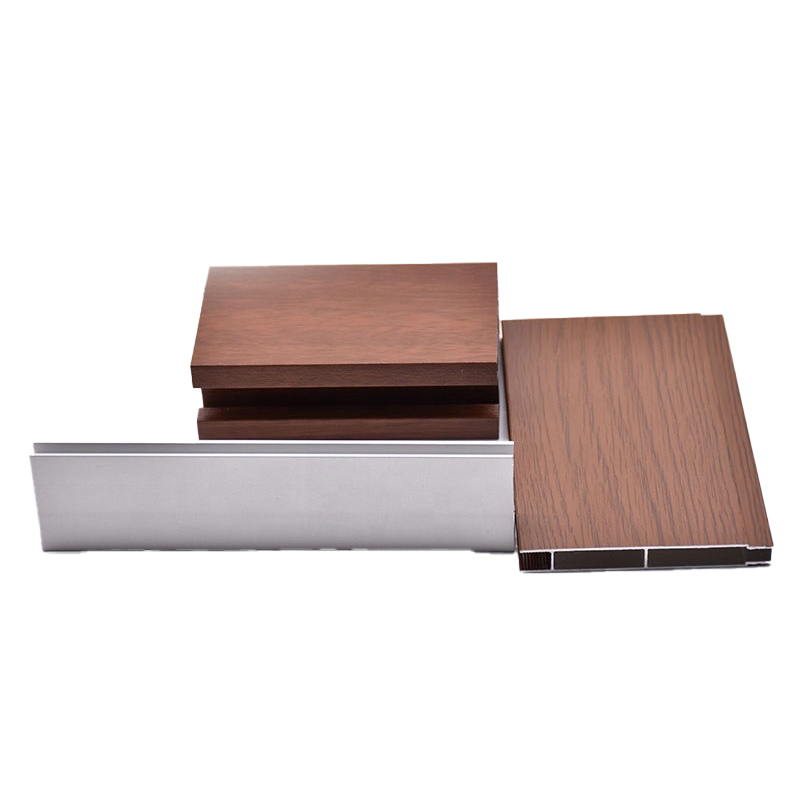 Hot Selling Wood Grain Aluminum Profile For Kitchen Cabinet